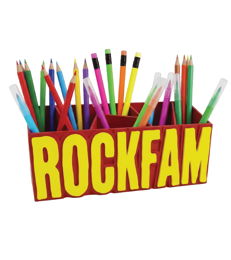 ROCKFAM ČAŠA ZA OLOVKE - CRVENA